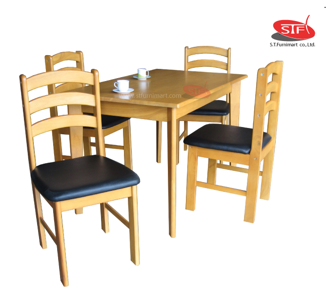 ComPact CD dining set4
ชุดอาหารคอมแพค สีซีดีเบาะหนังแบล็ค