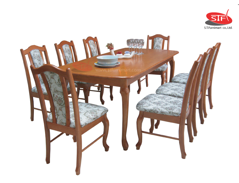 King1 CR dining set8
ชุดอาหารคิงส์วัน สีเชอร์รี่ เบาะผ้าหลุยส์