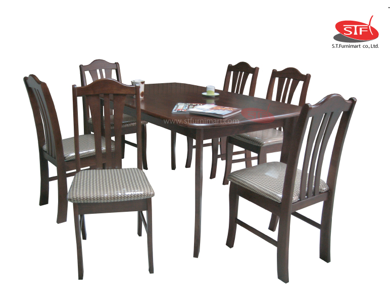 ST06 AW dining set6
ชุดอาหารเอสที06ขาสเปนผ้าฝ้าย สีโอ๊ควูด